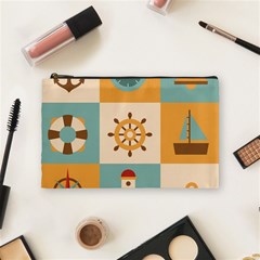 Nautical Elements Collection Cosmetic Bag (medium) by Salman4z