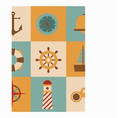 Nautical Elements Collection Small Garden Flag (two Sides) by Salman4z