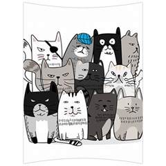 Cute Cat Hand Drawn Cartoon Style Back Support Cushion by Salman4z