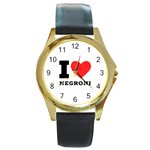 I love negroni Round Gold Metal Watch Front