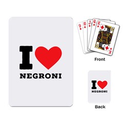 I Love Negroni Playing Cards Single Design (rectangle) by ilovewhateva