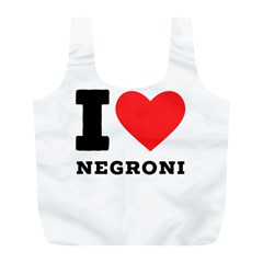 I Love Negroni Full Print Recycle Bag (l) by ilovewhateva