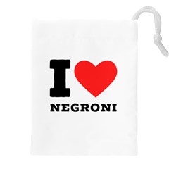 I Love Negroni Drawstring Pouch (5xl) by ilovewhateva