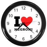 I love negroni Wall Clock (Black) Front