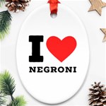 I love negroni Oval Ornament (Two Sides) Front