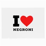 I love negroni Large Glasses Cloth (2 Sides) Front