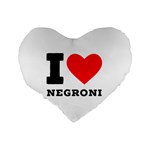 I love negroni Standard 16  Premium Heart Shape Cushions Back