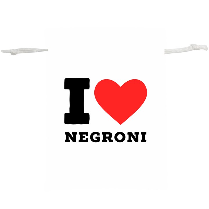 I love negroni Lightweight Drawstring Pouch (XL)