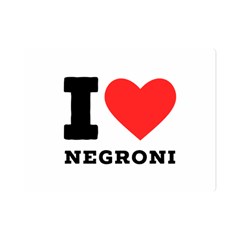 I Love Negroni Premium Plush Fleece Blanket (mini) by ilovewhateva