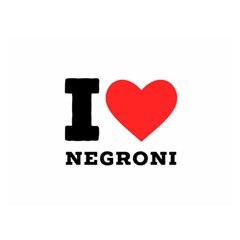 I Love Negroni Premium Plush Fleece Blanket (extra Small)