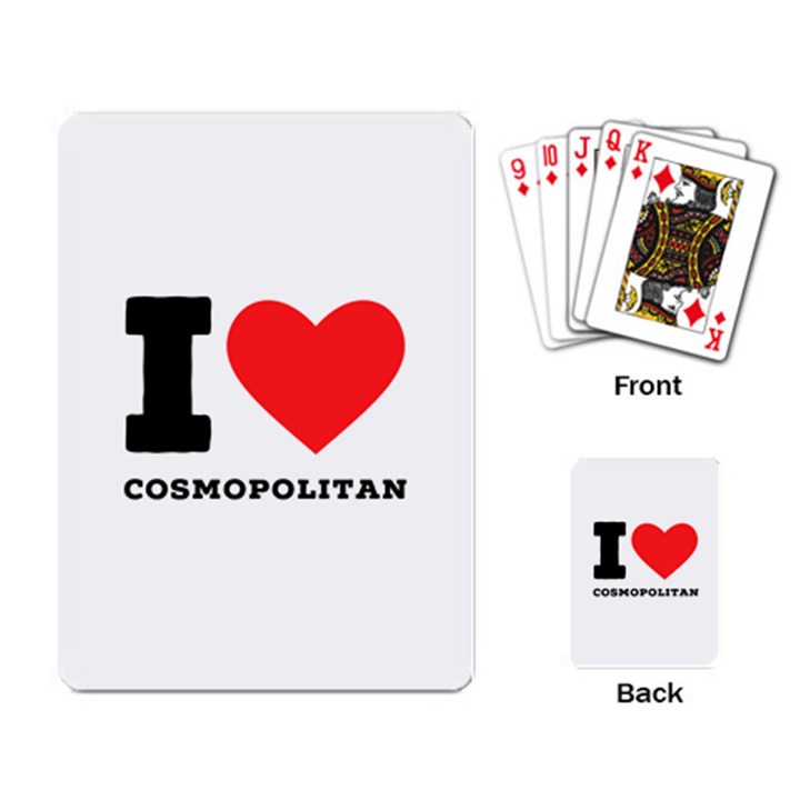 I love cosmopolitan  Playing Cards Single Design (Rectangle)