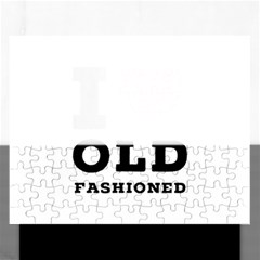 I Love Old Fashioned Rectangular Jigsaw Puzzl by ilovewhateva