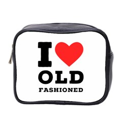 I Love Old Fashioned Mini Toiletries Bag (two Sides) by ilovewhateva