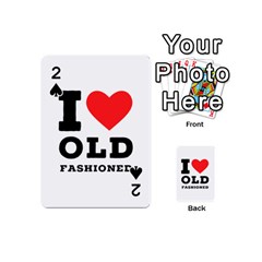 I Love Old Fashioned Playing Cards 54 Designs (mini) by ilovewhateva