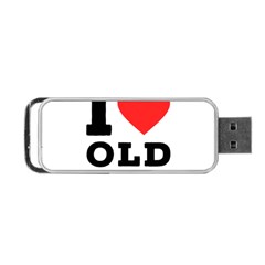 I Love Old Fashioned Portable Usb Flash (one Side) by ilovewhateva