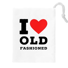 I Love Old Fashioned Drawstring Pouch (5xl)