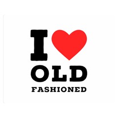 I Love Old Fashioned Premium Plush Fleece Blanket (medium) by ilovewhateva