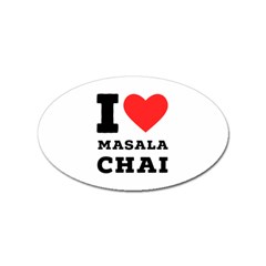 I Love Masala Chai Sticker Oval (10 Pack) by ilovewhateva