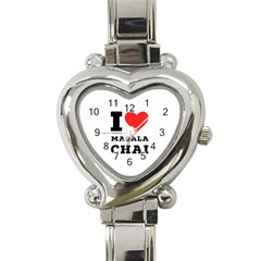 I Love Masala Chai Heart Italian Charm Watch by ilovewhateva