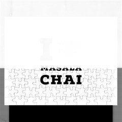 I Love Masala Chai Rectangular Jigsaw Puzzl by ilovewhateva