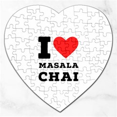 I Love Masala Chai Jigsaw Puzzle (heart) by ilovewhateva