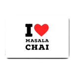 I love masala chai Small Doormat 24 x16  Door Mat