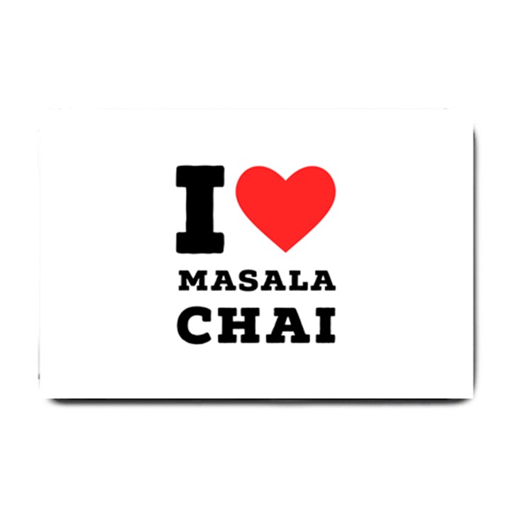 I love masala chai Small Doormat