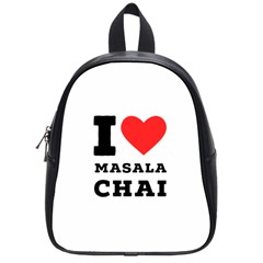 I Love Masala Chai School Bag (small) by ilovewhateva