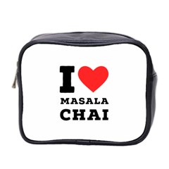 I Love Masala Chai Mini Toiletries Bag (two Sides) by ilovewhateva