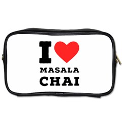 I Love Masala Chai Toiletries Bag (two Sides) by ilovewhateva