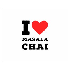 I Love Masala Chai Two Sides Premium Plush Fleece Blanket (medium) by ilovewhateva