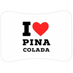 I Love Pina Colada Velour Seat Head Rest Cushion by ilovewhateva