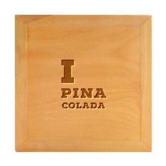 I Love Pina Colada Wood Photo Frame Cube by ilovewhateva