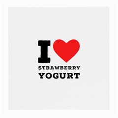 I Love Strawberry Yogurt Medium Glasses Cloth by ilovewhateva