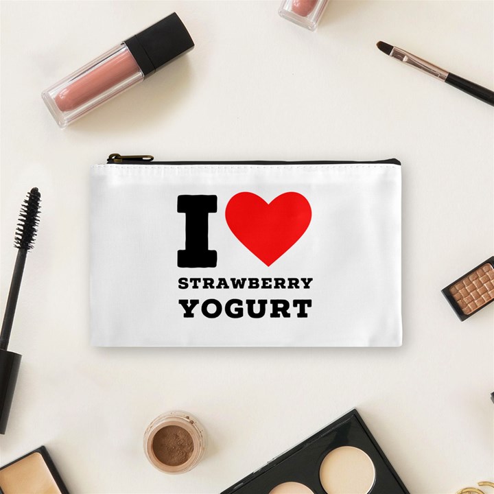 I love strawberry yogurt Cosmetic Bag (Small)