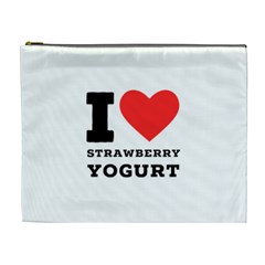 I Love Strawberry Yogurt Cosmetic Bag (xl) by ilovewhateva