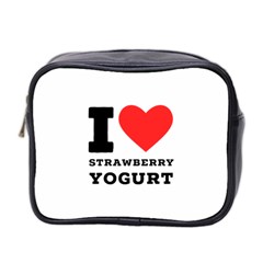 I Love Strawberry Yogurt Mini Toiletries Bag (two Sides) by ilovewhateva