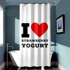 I Love Strawberry Yogurt Shower Curtain 36  X 72  (stall)  by ilovewhateva