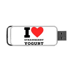 I Love Strawberry Yogurt Portable Usb Flash (one Side) by ilovewhateva