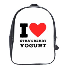 I Love Strawberry Yogurt School Bag (xl) by ilovewhateva