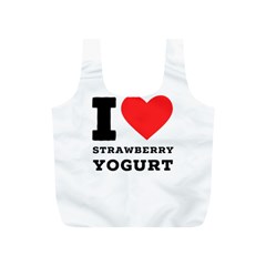 I Love Strawberry Yogurt Full Print Recycle Bag (s) by ilovewhateva