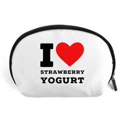 I Love Strawberry Yogurt Accessory Pouch (large) by ilovewhateva