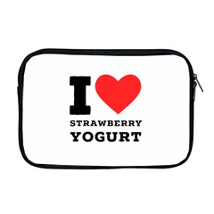 I Love Strawberry Yogurt Apple Macbook Pro 17  Zipper Case by ilovewhateva