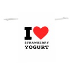 I love strawberry yogurt Lightweight Drawstring Pouch (M) Front