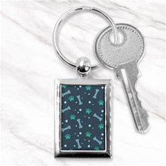 Bons Foot Prints Pattern Background Key Chain (rectangle) by Salman4z