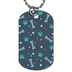 Bons Foot Prints Pattern Background Dog Tag (one Side) by Salman4z