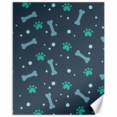 Bons Foot Prints Pattern Background Canvas 11  X 14  by Salman4z