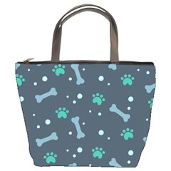 Bons Foot Prints Pattern Background Bucket Bag by Salman4z