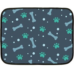 Bons Foot Prints Pattern Background Fleece Blanket (mini) by Salman4z