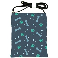 Bons Foot Prints Pattern Background Shoulder Sling Bag by Salman4z